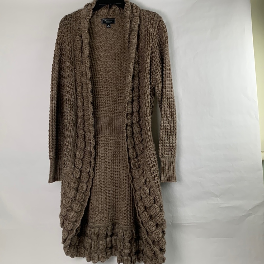 Collection Dressbarn Knit Cardigan Brown Size Med